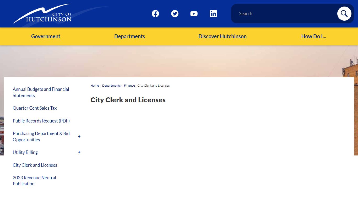 City Clerk and Licenses | Hutchinson, KS - hutchgov.com